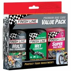 Finish Line Bike Care Value Pack (Wet/Wash/Multi)