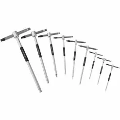 LifeLine Pro Sliding T Bar Hex Set 8 LifeLine Pro Sliding T Bar Hex Set -Finish Line LifeLine Pro Sliding T Bar Hex Set Allen Keys Black LLPRO STBHS 1