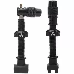 Nukeproof Universal Presta Tubeless Valves - Pair -Finish Line Nukeproof Universal Presta Tubeless Valves Pair Tyre Spares Black FTWG18A 45LNF12R4BLK