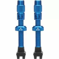 Nukeproof Universal Presta Tubeless Valves - Pair -Finish Line Nukeproof Universal Presta Tubeless Valves Pair Tyre Spares Blue FTWG18A 45LNF12R4BLU