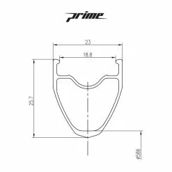 Prime Baroudeur - Tubeless Bundle -Finish Line Prime Baroudeur Road Wheelset Wheel Sets Black PBRW700B 34