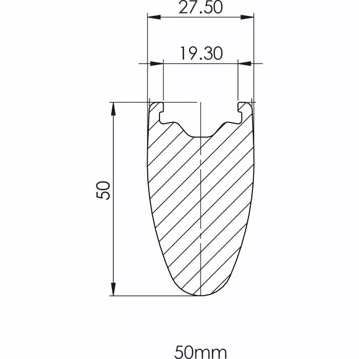 Prime BlackEdition 50 Carbon Road Rim 4 Prime BlackEdition 50 Carbon Road Rim - Billede 4