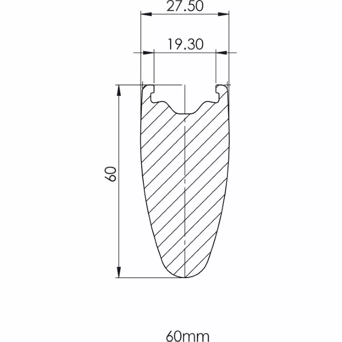 Prime BlackEdition 60 Carbon Disc Road Rim 4 Prime BlackEdition 60 Carbon Disc Road Rim - Billede 4