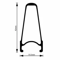 H Plus Son SL42-fælg Til Landevej 6 H Plus Son SL42-fælg Til Landevej -Finish Line sl42 full2