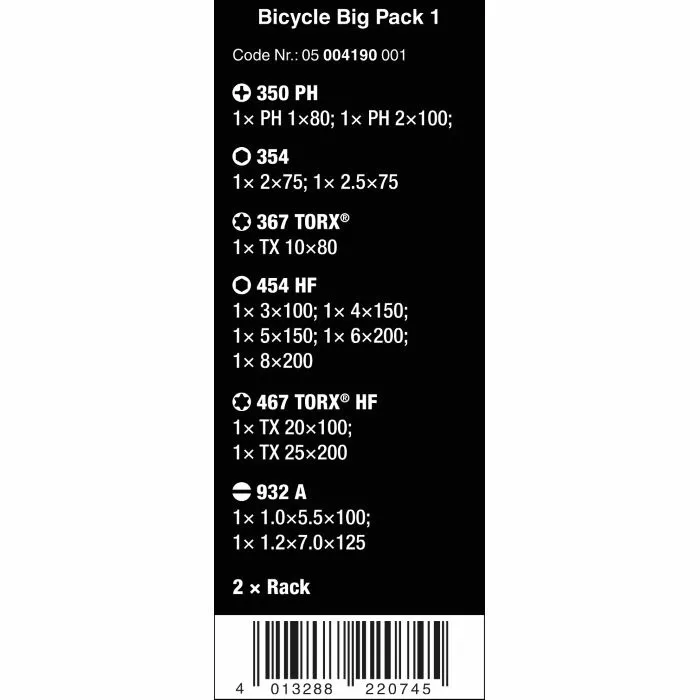 Wera Tools Bicycle Big Pack 1 Toolset 5 Wera Tools Bicycle Big Pack 1 Toolset - Billede 5