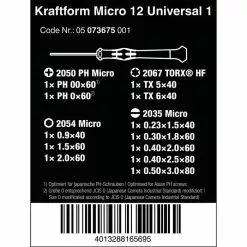 Wera Tools Kraftform Micro 12 Universal Screwdriver Set 19 Wera Tools Kraftform Micro 12 Universal Screwdriver Set -Finish Line wera tool Kraftform Micro 12 Universal 1 Screwdriver Set 10